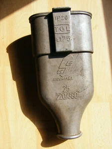 Kraftstrom - Verlängerungskabeldose aus der DDR neuwertig - Bild 1 von 3