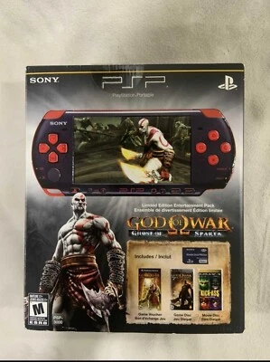 Sony PSP 3001 God of War Ghost of Sparta Limited Edition CIB (10,000 + Games) - Image 1 of 4