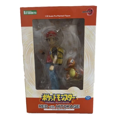 Red with Charmander 1/8 Figure Pokemon Series PVC Kotobukiya ARTFX J Japan F/S - Image 1 of 2