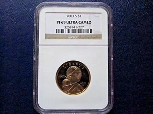 2003 S SACAGAWEA DOLLAR NGC PROOF 69 ULTRA CAMEO - Picture 1 of 6