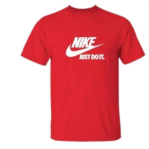 Nike Men's Active Wear Just Do It Red T-Shirt Large MSRP $25 - Picture 1 of 5