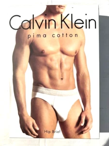 Raro slip intimo CALVIN KLEIN uomo 2006 blu navy Pima cotone fianchi taglia M #735 #U5804 - Foto 1 di 15