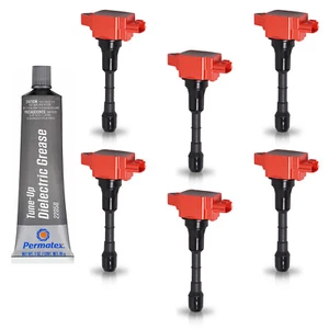6PC Ignition Coil & 1PC Tune Up Grease for 2014-2015 INFINITI Q50 V6 3.7L UF617 - Picture 1 of 9
