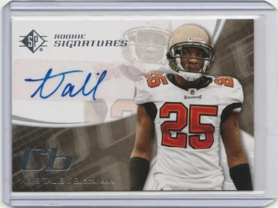 2008 SP Authentic Rookie Signatures Aqib Talib #158 Rookie Auto RC - Image 1 of 2