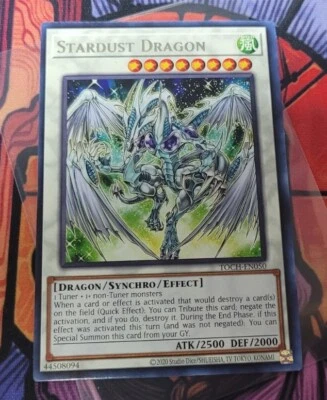 Yugioh Stardust Dragon Toch-en050 1st Rare MISPRINT ERROR CARD - Image 1 of 3