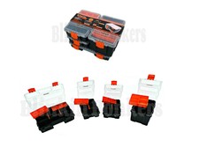 4PC TOOL BOX SET CASE REMOVEABLE STORAGE TRAY TACKLE SCREW NUT BOLT ORGANISER