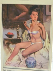 Vintage 1975 Fritz Willis Pinup Girl Notizblock Kalender BH Höschen Absätze - Bild 1 von 4