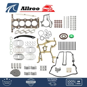 Engine Rebuild - Gasket Piston Bearing Timing Chain Set For 1.4L Buick Chevrolet - Bild 1 von 18