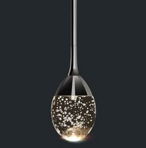 TIMEX objects Pendant Light Fixtures,Black Kitchen Pendant Lights,LED Crystal... - Picture 1 of 7