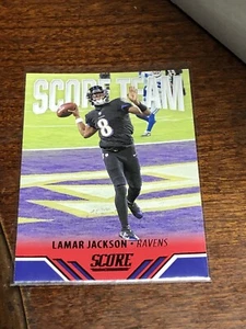 Score Team 2021 Red Foil Lamar Jackson #ST2 B29 - Foto 1 di 1
