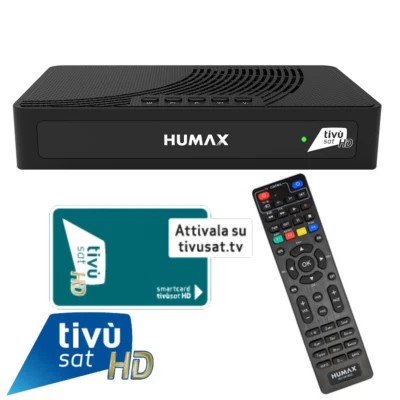 Humax TIVUMAX-HD3801 S2 Satellitenreceiver inkl. Aktiviert Tivusat HD Karte - Bild 1 von 4