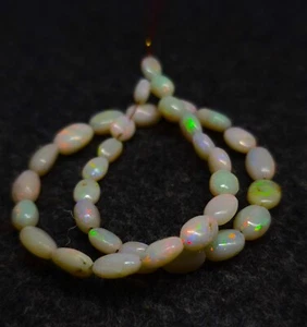 Australian opal oval shape beads 12" Long - Picture 1 of 5
