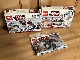 3 NEW Lego Star Wars sets 8083, 8084, Snowtrooper, Rebel Trooper Battle Pack +