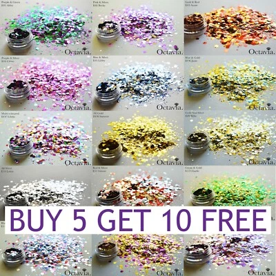 Biodegradable Glitter Festival Cosmetic Face Eye Hair Body Nail Lip ECO Friendly