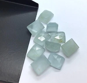 Aguamarina rectángulo/octágono corte rosa AA piedra preciosa natural suelta para joyería - Imagen 1 de 7