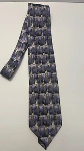 Jerry Garcia SILK TIE, The Kabbalist, Coll 43, 2006 Lavender Blue Olive Abstract - Picture 1 of 5