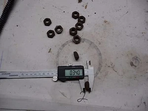 JOHN DEERE No. 5 SICKLE MOWER 10 CONICAL NUTS 7/16 - Picture 1 of 2