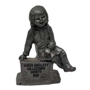 Pewter 3" Figure Ricker Bartlett Collector's Society 1982 Marked Numbered 9262 - Picture 1 of 10