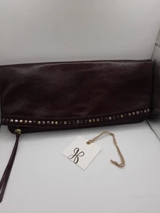 HOBO INTERNATIONAL Zeal Clutch Style Fold Over Purse In Deep Plum NWT  - Picture 1 of 10