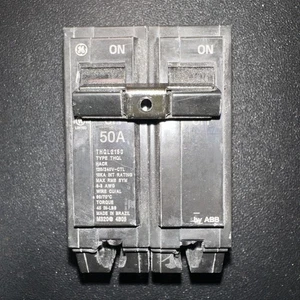 GE General Electric THQL2150 50-Amp 2-Pole 120/240VAC Breaker - Picture 1 of 4