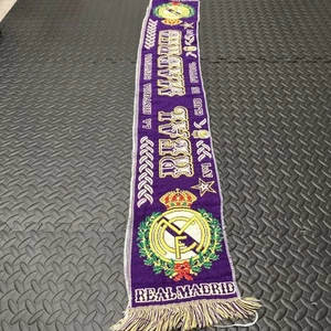 Raro Bufanda de Fútbol Getexma S. L. Real Madrid Morado Hala Madrid Santiago Oficial - Imagen 1 de 8