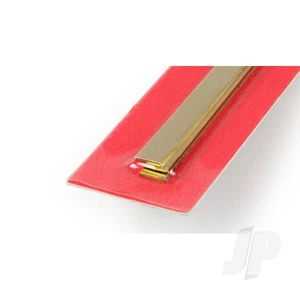 K&S 9843 Brass Strip Sheet Plate Flat Bar 6mm x 300mm x 1mm (3 pcs) - Picture 1 of 1