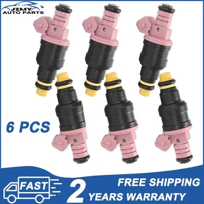 6pcs 0280150440 Fuel Injector For BMW E36 E46 E39 328i Z3 M3 528i M52 6 CYL Pink - Image 1 of 4