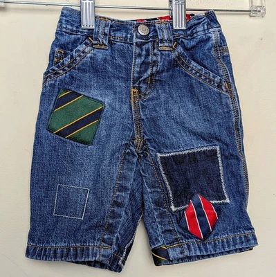 Jeans azules forrados con retazos Baby Gap vintage Y2K 2004 talla 0-3 meses  Foto 1 de 4
