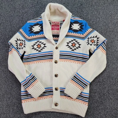 EDC Brand Sweater Women Medium Aztec Southwestern Shawl Collar Knit Colorful - Image 1 of 4