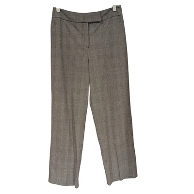Larry Levine Petite Plaid Stretch Pants Women's Size 4P Gray Business Casual - Image 1 of 4