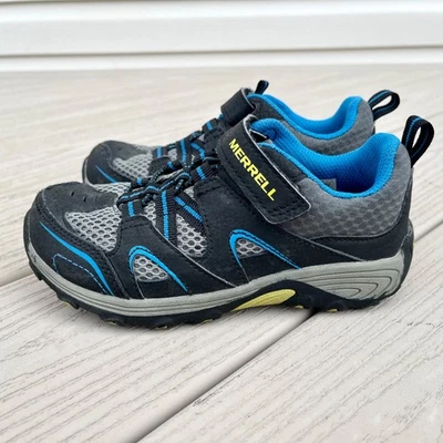 Merrell Trail Chaser Boys Youth Size 2.5 M Blue Gray Hiking Shoes MK261971 - Imagem 1 de 4