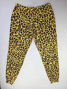 Joggers Death Row Records taglia 2XL uomo 33" cucitura interna stampa leopardata logo Dr. Bombay - Foto 1 di 12