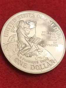 1996 P Smithsonian Institution Commemorative Proof Silver Dollar - Picture 1 of 6