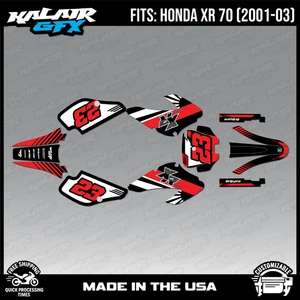 Graphics Kit for HONDA XR70  (2001 - 2003) XR 70 FH Series - Red - Picture 1 of 4