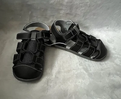 Sandalias See Kai Run Basics Spencer Pescador Zapatos Niños Pequeños 10 Negro Agua Foto 1 de 4