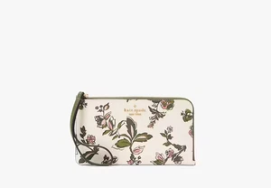 Muñequera Kate Spade Lucy Floral Mediana Cremallera en L KL855, Merengue Multi - Imagen 1 de 8