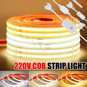 220V COB LED Streifen Stripe IP67 Wasserdicht Flexibel Lichtschlauch Lichtband - Bild 1 von 22