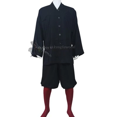 KUNGFUWORLD Cotton Buddhist Monk Shaolin Kung fu Suit Wushu Martial arts Uniform 25 Colors