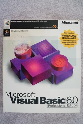 Microsoft Visual Basic Professional 6.0 PRO 6 CAJA ~ Windows 7 10 11 203-00768 #3 Foto 1 de 4