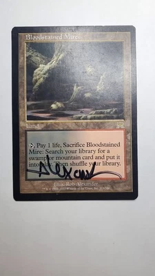 💎 MTG 1x Bloodstained Mire ~ 1x ARTIST SIGNED 💎 OG Onslaught Editions LP 💎 - Image 1 of 2