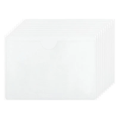 35 Pcs Self Adhesive Index Card Pockets with Top Open, 3.5" x 2.8" Label Holder Foto 1 de 4