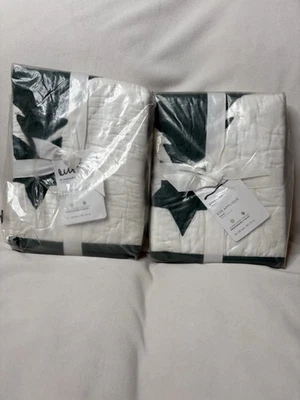 pottery barn Eve Applique Tree Quilted Standard Shams — Set Of 2  *Rare Find* - Image 1 of 3
