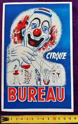 Programme Cirque - BUREAU- 1950 -  Équilibristes - Dompteur - Trapéziste - - Photo 1/4