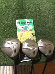 Callaway Big Bertha Steelhead Woods Set (D, 3+W, 4+W)Firm RCH 99 Series Graphite - Picture 1 of 11