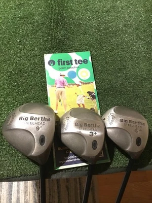 Callaway Big Bertha Steelhead Woods Set (D, 3+W, 4+W)Firm RCH 99 Series Graphite - Image 1 of 4