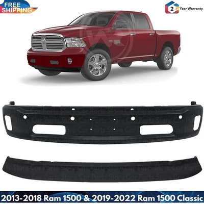 Front Bumper Face Bar Chrome & Lower Valance Kit For 2013-2018 Ram 1500 - Image 1 of 4