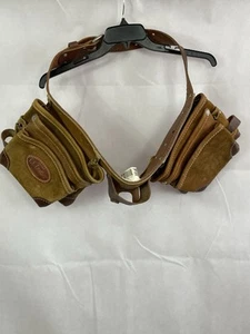 VTG Bucket Boss Tool Belt 11 Pocket Adjustable Carpenter Apron Leather USA Made - Picture 1 of 24