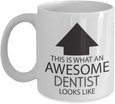 Impresionante taza de dentista - Divertida idea de regalo para compañero de trabajo, amigo o profesional dental Foto 1 de 2