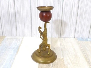 Vintage Arthur Court Brass Monkey Acrobat Candle Holder - Picture 1 of 17