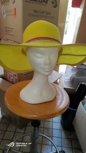 Cappello donna vintage 1960 Giallo paglia Anonimo - Bild 1 von 3